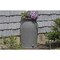 Dark Grey Granite 50-Gallon Plastic Urn Rain Barrel with Planter Top Outdoor Water Storage